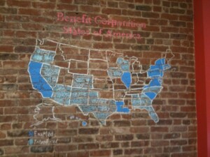 At B-Lab's New York City offices, the expansion of Benefit Corporation legislation across the country.