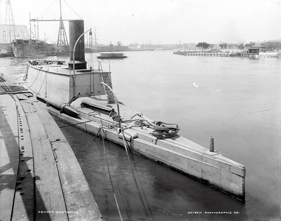 One of John Ericsson's final designs, the experimental torpedo boat Destroyer (date unknown)