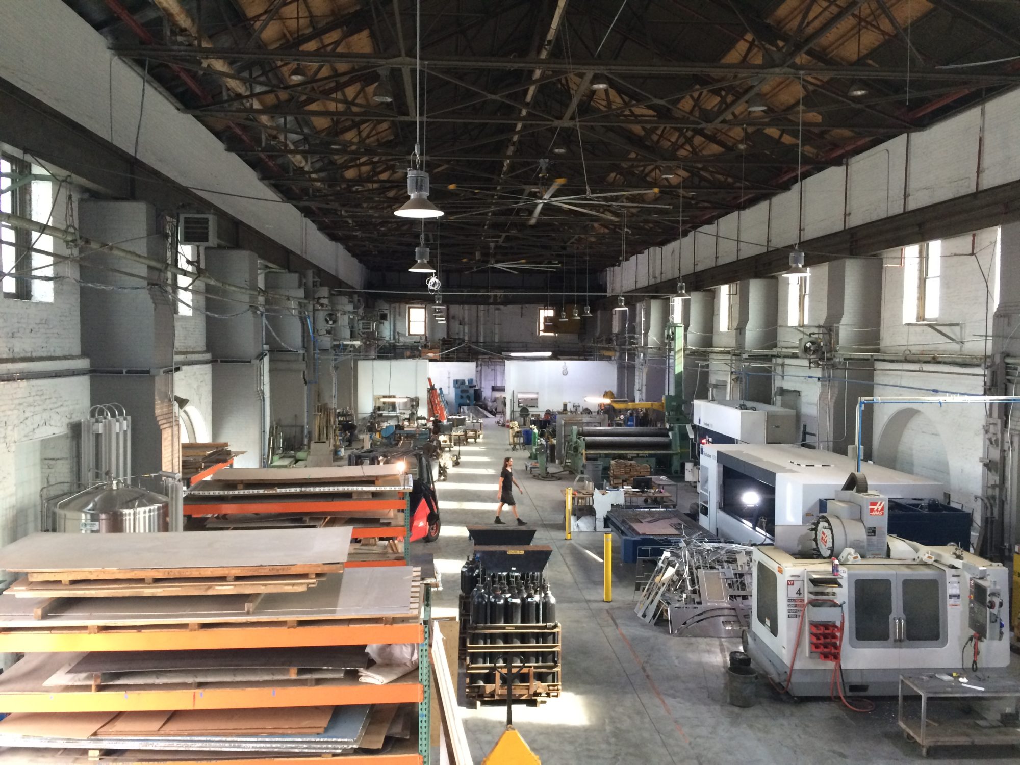 Ferra Designs metal design and fabrication workshop at the Brooklyn Navy Yard